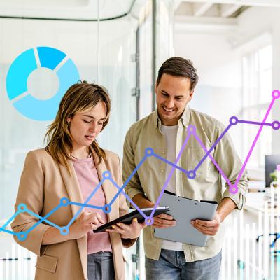 Decorative image - two people in an office