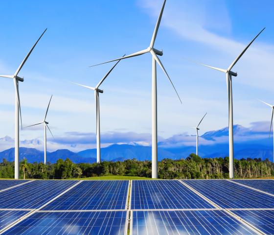 Decorative image - wind turbines