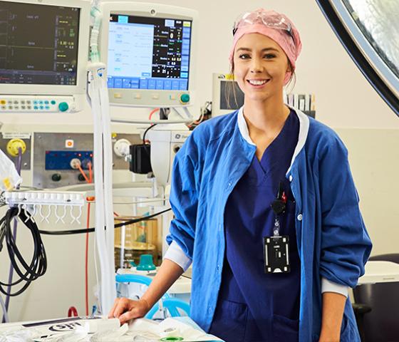 Decorative image - technician in a operating theatre