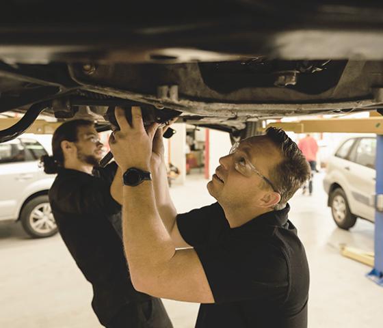 Decorative image - Under a car