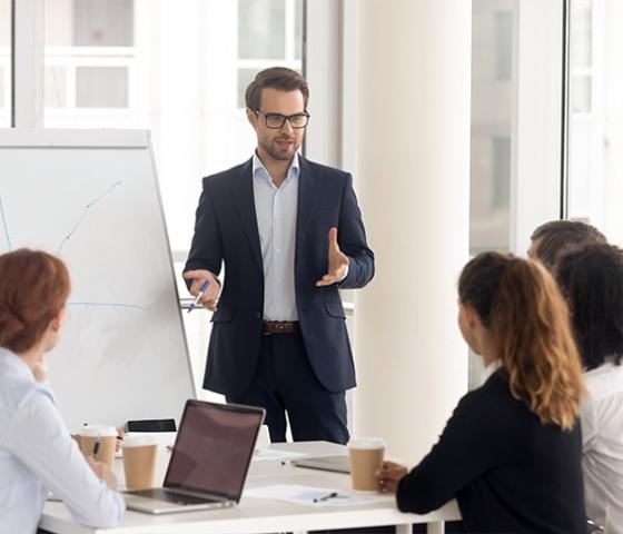 Decorative image - Holding a meeting