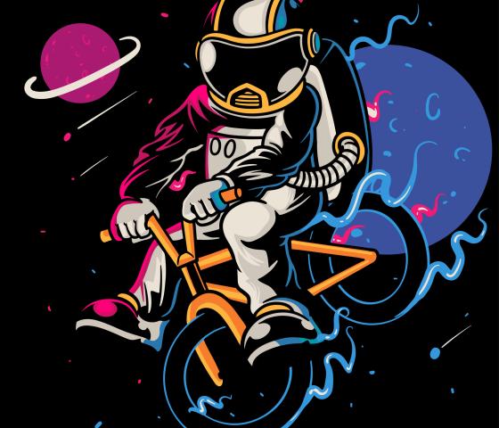 Decorative image - Cartoon Astronaut - Istock 