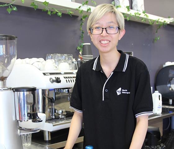 Decorative image - Hospitality student