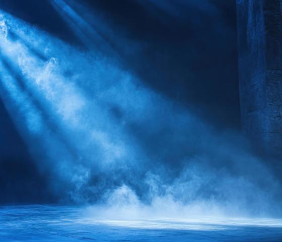 Decorative image - Light shining outdoors at night