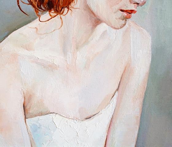 Decorative image - Oil painting of lady