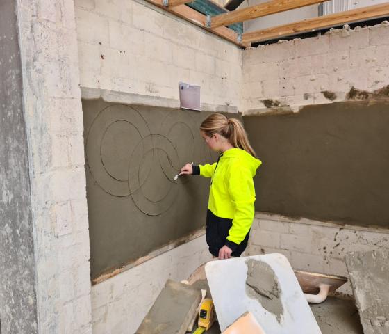 Decorative image -Plastering - NMTAFE