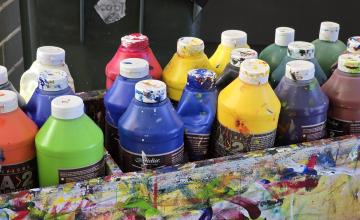 Decorative image - Paint bottles